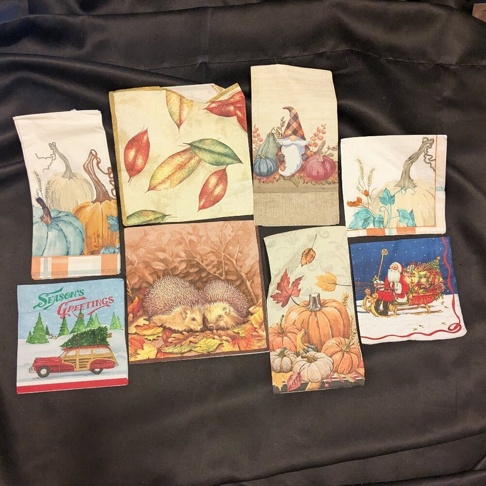 24 Napkins for decopauge, journaling, scrapbooking